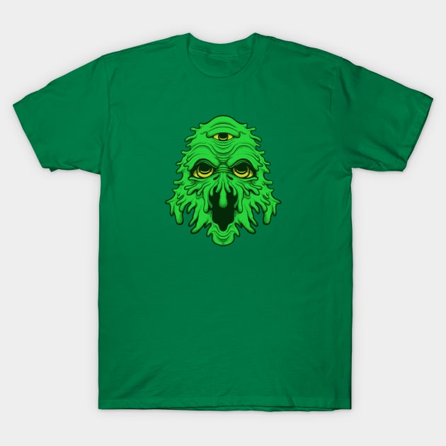 Retro Monster Face T-Shirt by futiledesigncompany